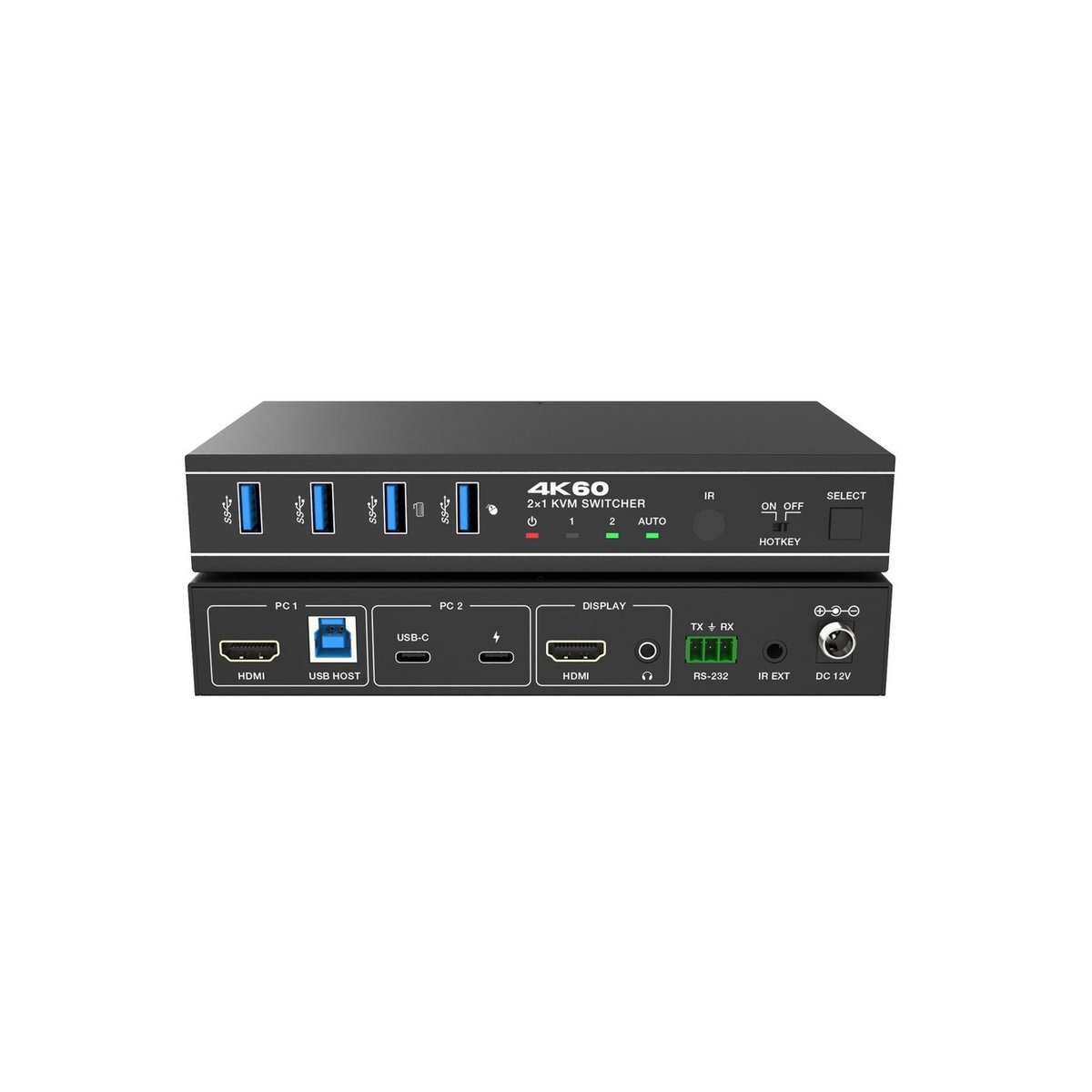 DVDO USBC-HDMI-PS-21 4K 2x1 Presentation Switcher with USB-C & HDMI Inputs - view 2