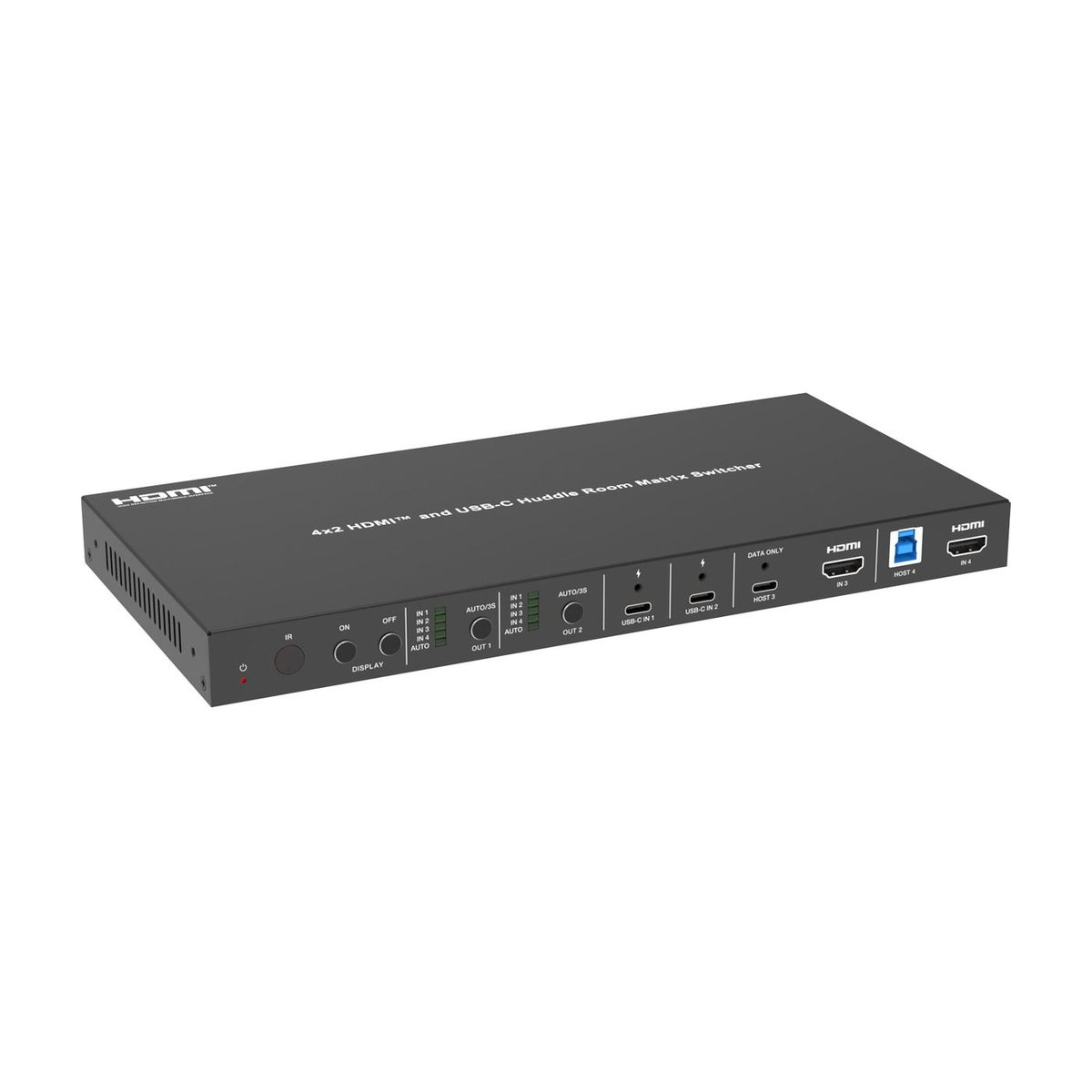 DVDO USBC-HDMI-PS-42-XL 4K 4x2 Presentation Switcher with USB-C & HDMI Inputs, Audio Input & Output, 2 LAN Ports - view 4
