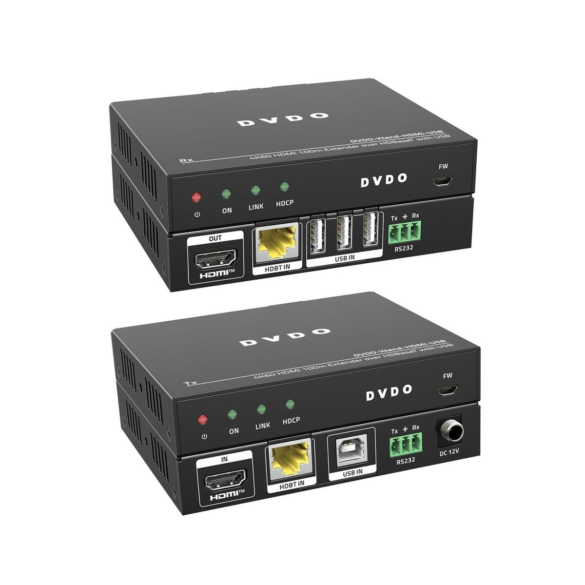 DVDO Xtend-HDMI-USB 4K60 HDMI 100m Extender over HDBaseT with USB (Tx/Rx) - view 3