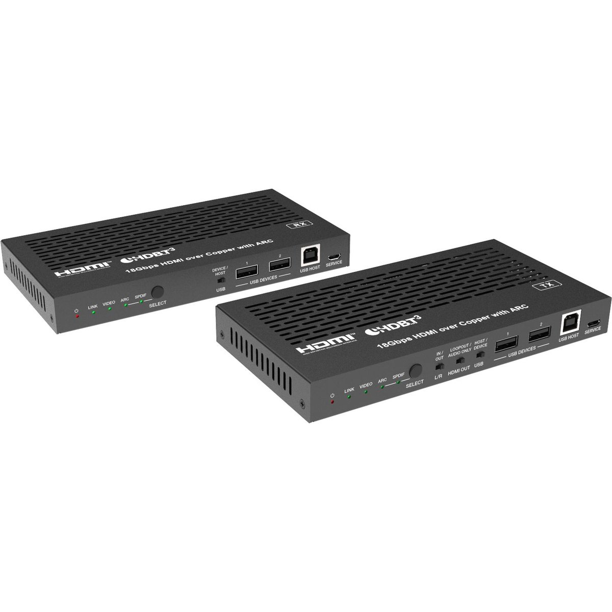 DVDO Xtend-Pair3.0E 4K60 HDMI 100m Extender over HDBaseT 3.0 with USB and eARC - view 3