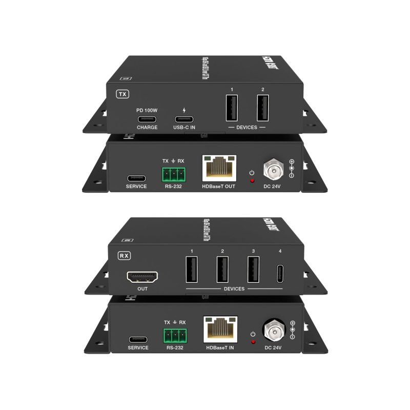 DVDO Xtend-USBC-70 USB-C (DP Alt Mode) to HDMI 70m Extender over HDBaseT with USB (Tx/Rx)