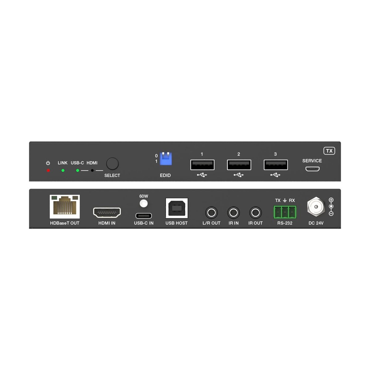 DVDO Xtend-USBC-HDMI-70 4K60 HDMI & USB-C (DP Alt Mode) 70m Extender Over HDBaseT with USB (Tx/Rx) - view 4