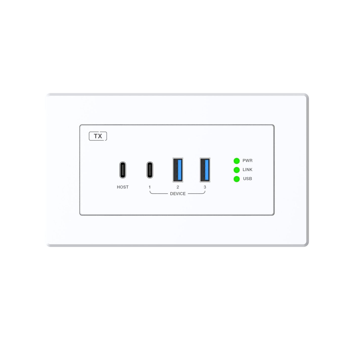 DVDO Xtend-USBC-USB-EUWB-1 1-Host USB-C & USB 3.2 Gen 1 100m Extender over HDBaseT (EU/UK WP Tx to Box Rx) - view 3