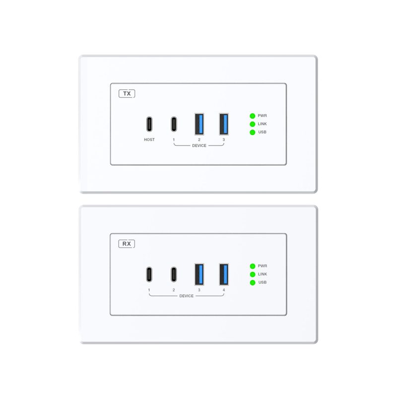 DVDO Xtend-USBC-USB-EUWW-1 1-Host USB-C & USB 3.2 Gen 1 100m Extender over HDBaseT (EU/UK WP Tx to WP Rx) product image