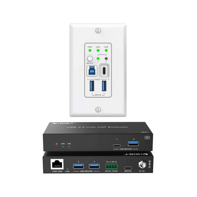 DVDO Xtend-USBC-USB-WB-1 2-Host USB-C & USB 3.2 Gen 1 100m Extender over HDBaseT product image