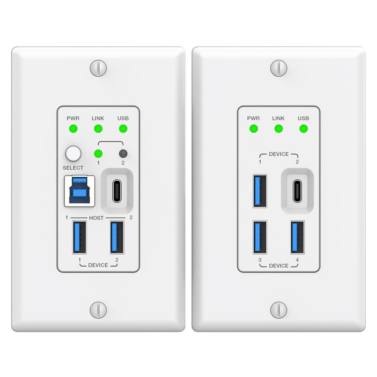 DVDO Xtend-USBC-USB-WW-1 2-Host USB-C & USB 3.2 Gen 1 100m Extender over HDBaseT - view 5