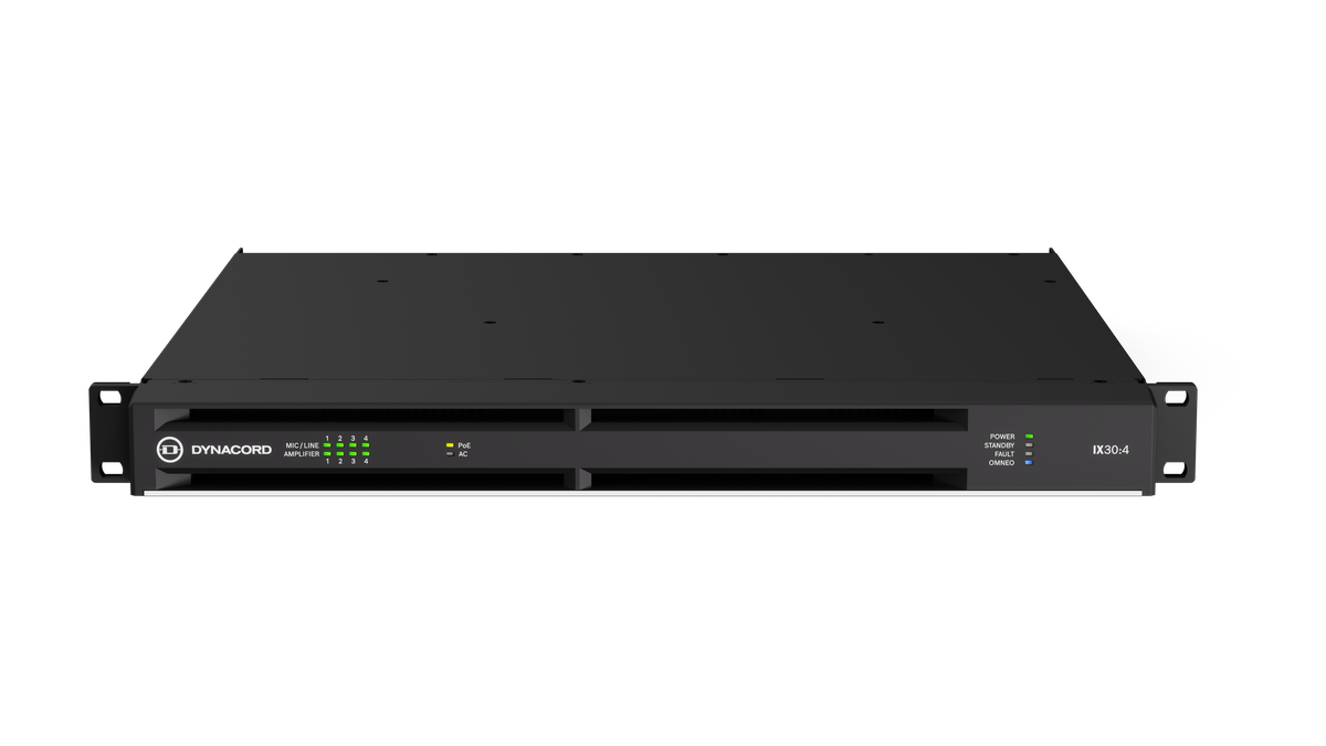 Dynacord IX30:4 Networked DSP Power Amplifier, 4-channel, 3 kW