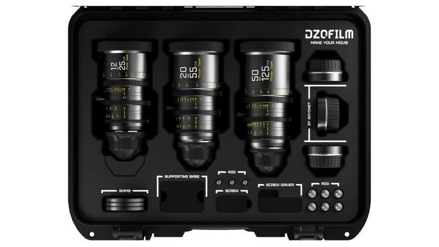 Dzofilm Pictor Zoom 3-Lens Set (12-25/20-55/50-125mm) Cine Lens Set