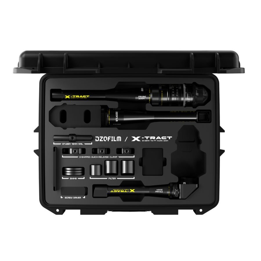 DZOFILM X-Tract 3-Lens Set Detachable (18-28mm 0 deg/90 deg/360 deg) Cine Lens Set product image