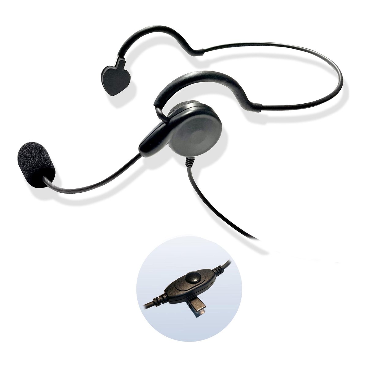 Eartec Cyber Headset with Inline PTT for Scrambler