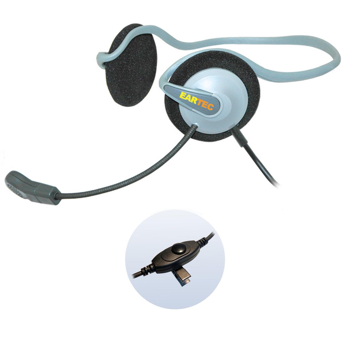 Eartec Monarch Headset with Inline PTT for Scrambler