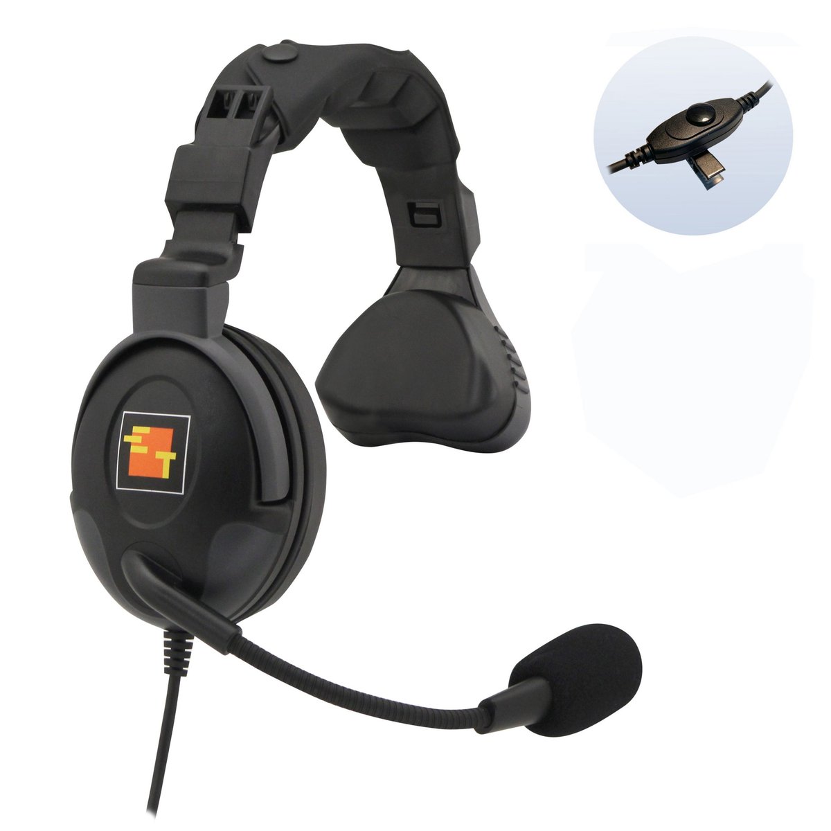 Eartec ProLine Headset with Inline PTT for Scrambler Plus UHF