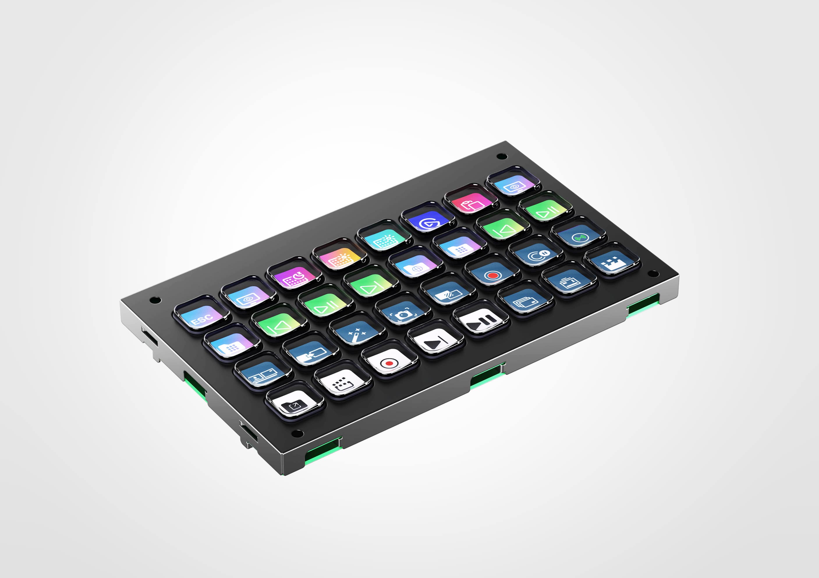 Elgato Stream Deck Module (32 Keys) An unbranded, integration-ready 32-key module in an aluminum chassis - view 2