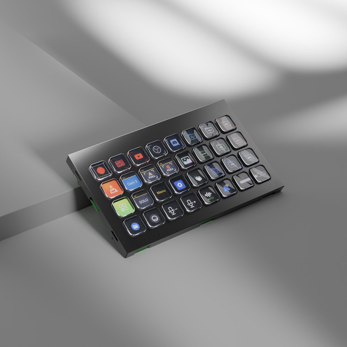 Elgato Stream Deck Module (32 Keys) An unbranded, integration-ready 32-key module in an aluminum chassis