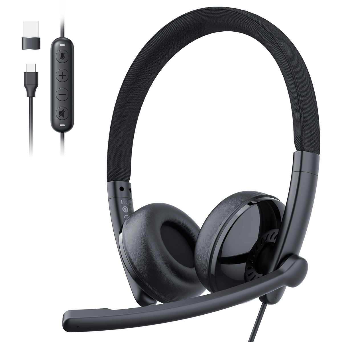 EMEET GeniusCall HS50 On-Ear USB Headset