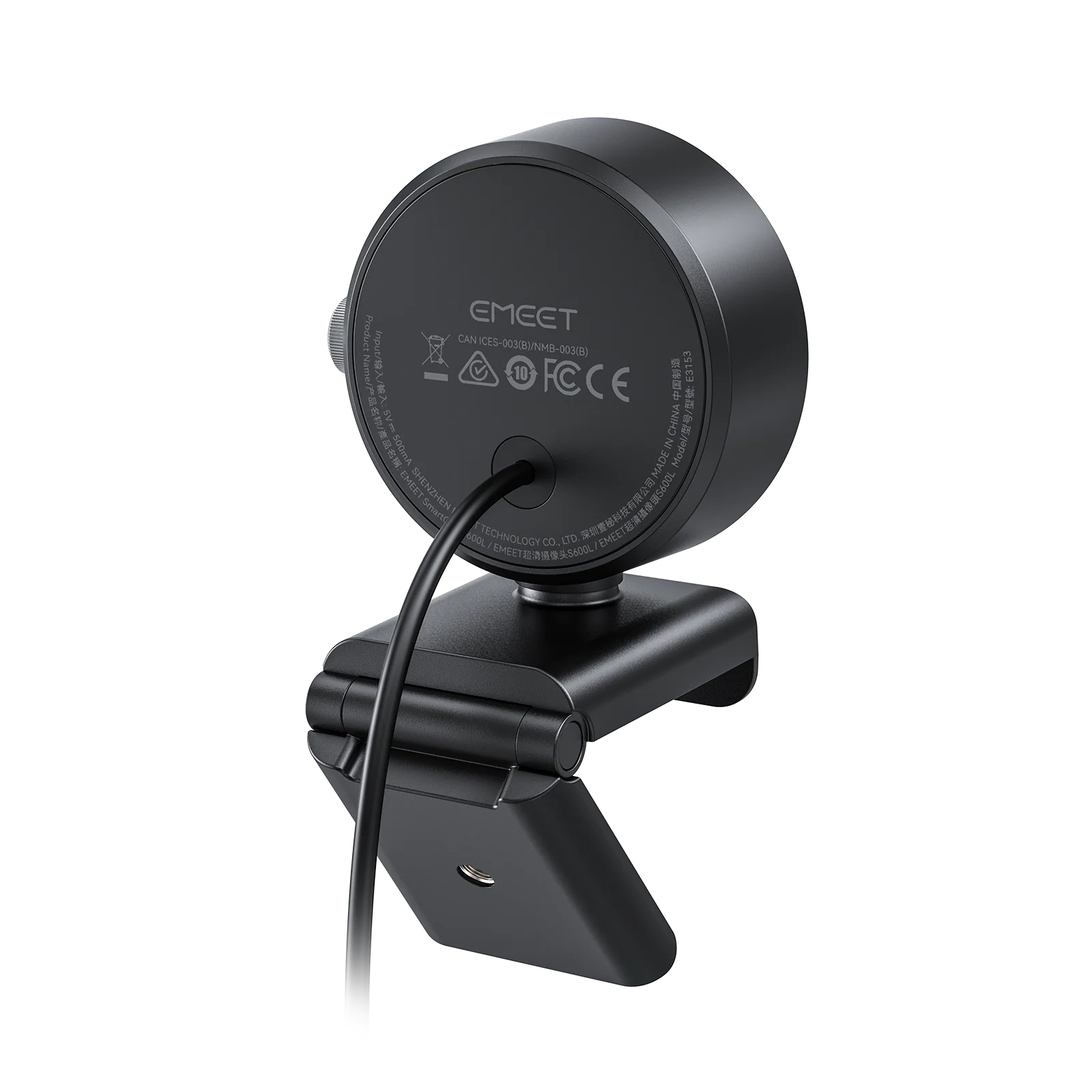 EMEET SmartCam S600L 4K StreamCam with RGB Ring Light - view 4