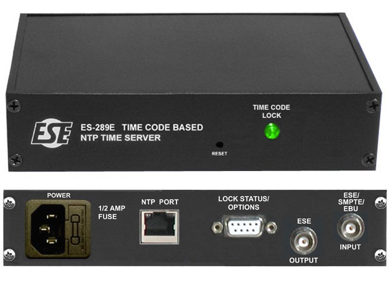 ESE ES-289E Time Code Based NTP Time Server