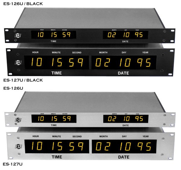 ESE ES-126U Rack-Mount Time and Date Slave Display product image