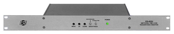 ESE ES452 Play Speed SMPTE/EBU Reader/Window Dubber1.75" Rack Mount product image