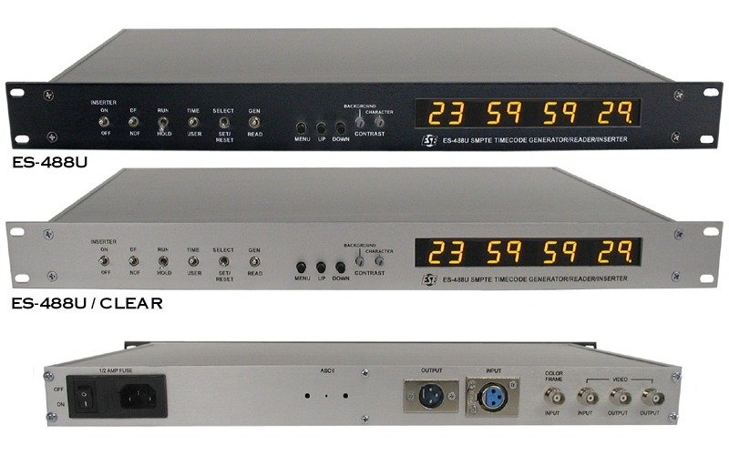 ESE ES488U Rack-Mount SMPTE/EBU Time Code Generator/Reader/Inserter product image