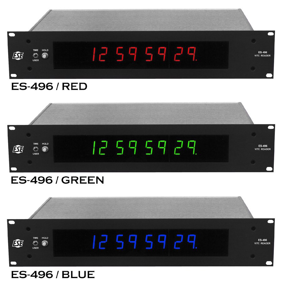 ESE ES496 Rack-Mount SMPTE/EBU VITC Reader - view 2