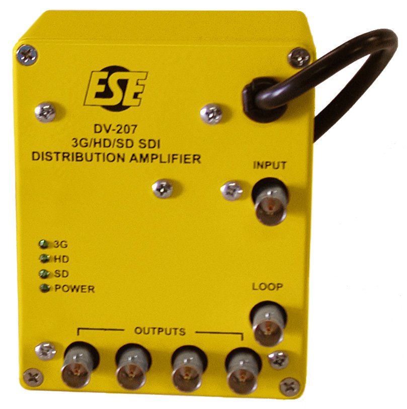ESE DV-207 1x4 3G/HD/SD-SDI Reclocking Distribution Amplifier