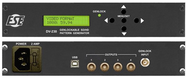 ESE DV-230 HD/SD-SDI Genlockable Pattern Generator - view 2