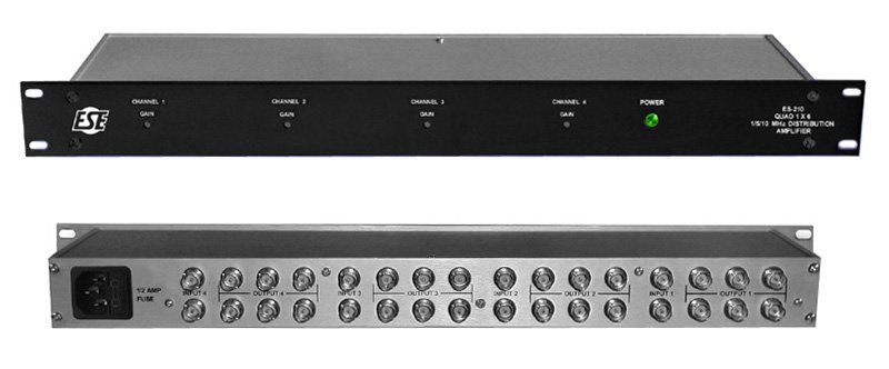 ESE ES-210 Quad 1x6 1/5/10 MHz Distribution Amplifier