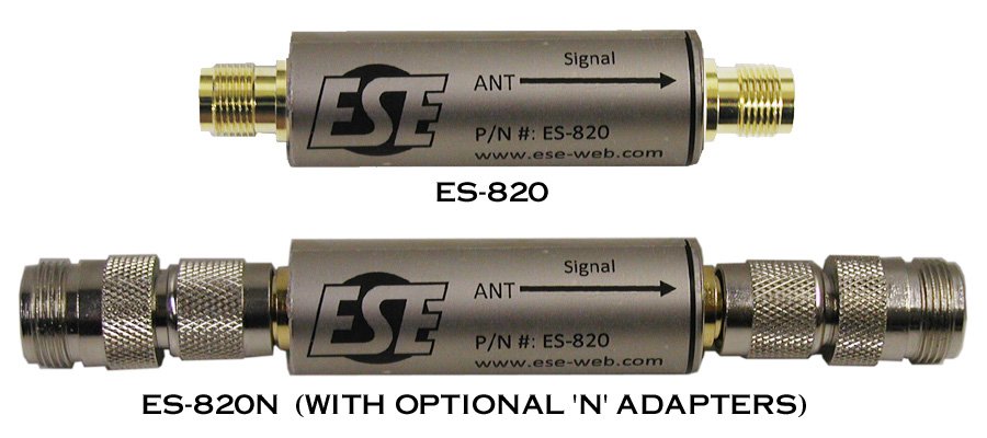 ESE ES-820N Inline GPS Antenna Amplifier, N Connectors