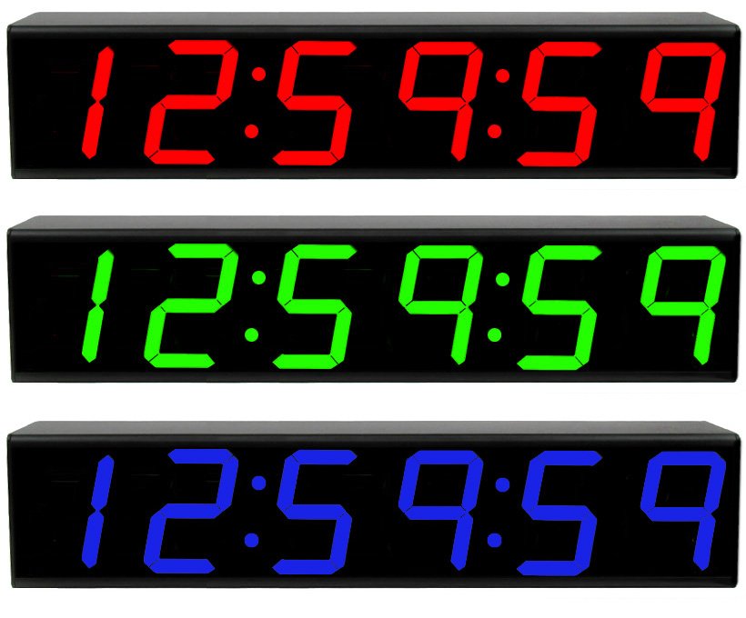 ESE ES-976 7 Inch Wall Mount Time Code Remote Display, Six Digit