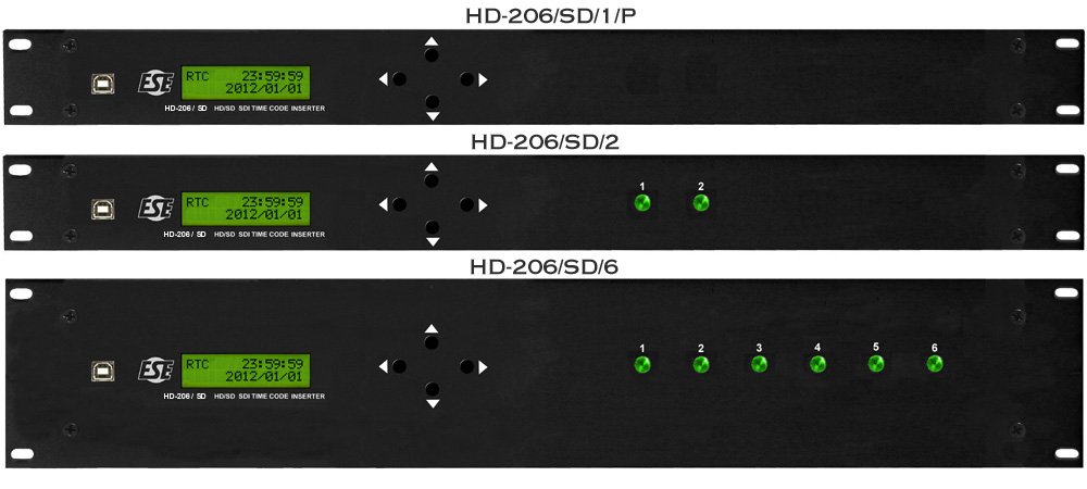 ESE HD-206/SD/1 Standalone HD & SD SDI Video Time & Date Inserter - view 2