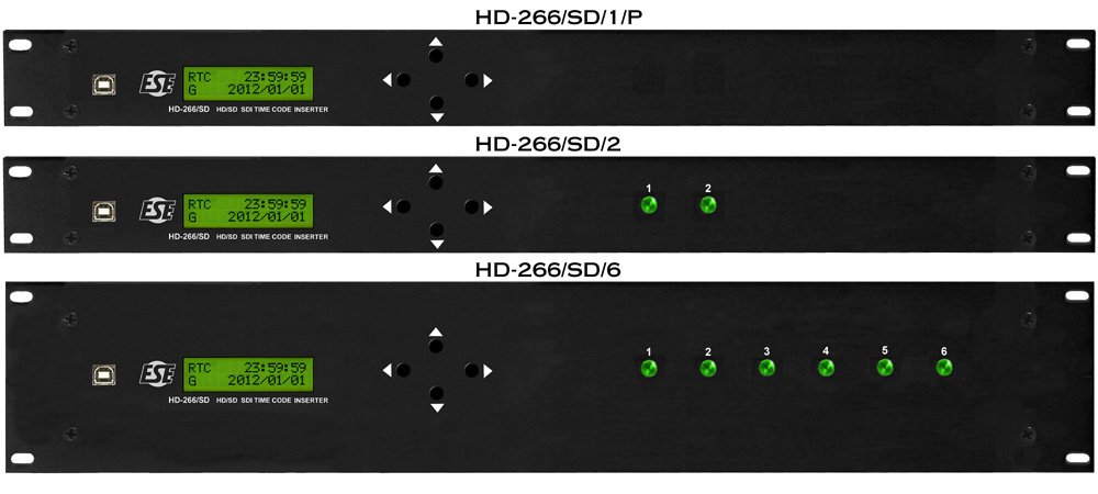 ESE HD-266/SD/1 Time Code Driven HD & SD SDI Time, Date & Timer Video Inserter - view 2