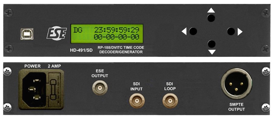 ESE HD-491/SD HD & SD SDI Timecode Decoder / LTC Generator