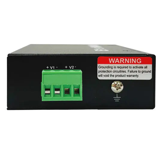 EtherWAN EL2242-BT Hardened Gigabit 90W PoE Media Converter - view 2