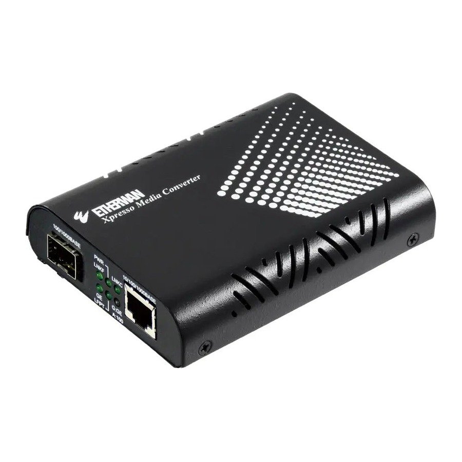 EtherWAN EL2315 Series 10/100/1000BASE-TX to 100/1000BASE-X Dual Rate SFP Media Converter