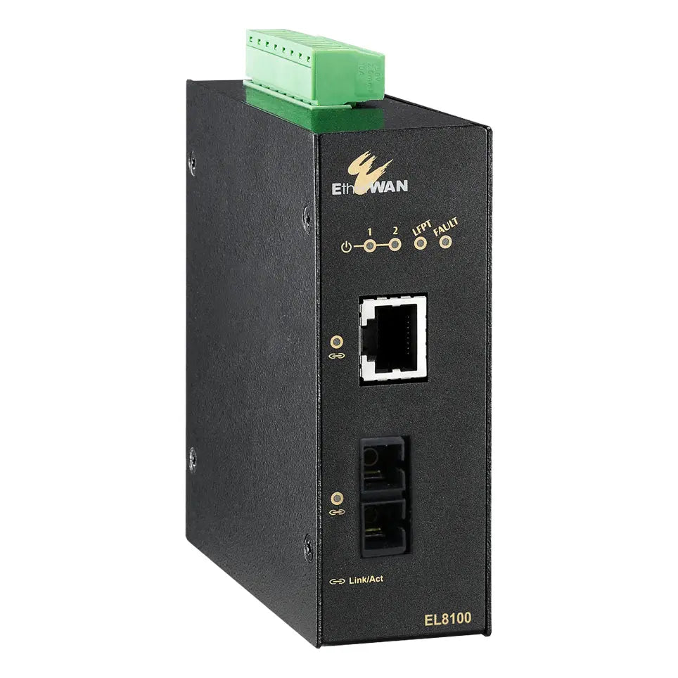 EtherWAN EL8100 Series Hardened 10/100/1000BASE-TX to 1000BASE-SX/LX/BX Media Converter