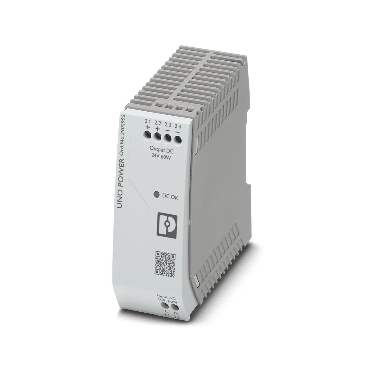 EtherWAN EPHX-24-60 Industrial DIN-Rail Power Supply 24VDC 60W