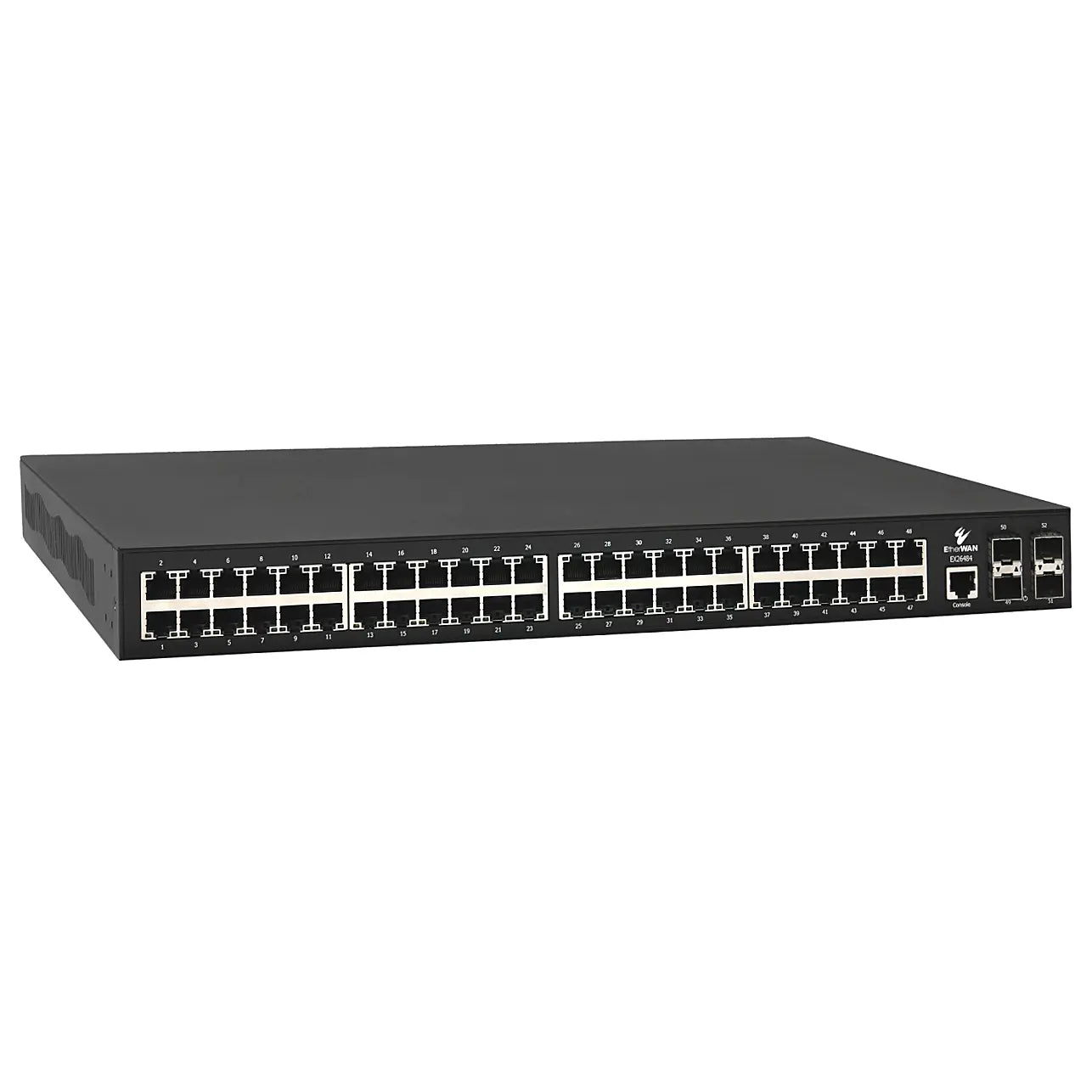 EtherWAN EX26484 V2 Series Managed 48-port Gigabit PoE and 4-port 1G/10G SFP+ Ethernet Switch