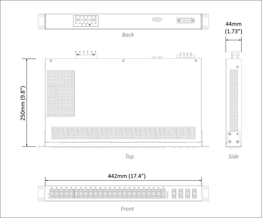EtherWAN EX77244-V0VC Hardened Managed 24-Port and 4-Port Gigabit SFP Ethernet Switch