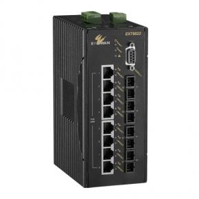 EtherWAN EX78822 8-port 10/100BASE-TX PoE + 2-port 100BASE-FX +2-port Gigabit