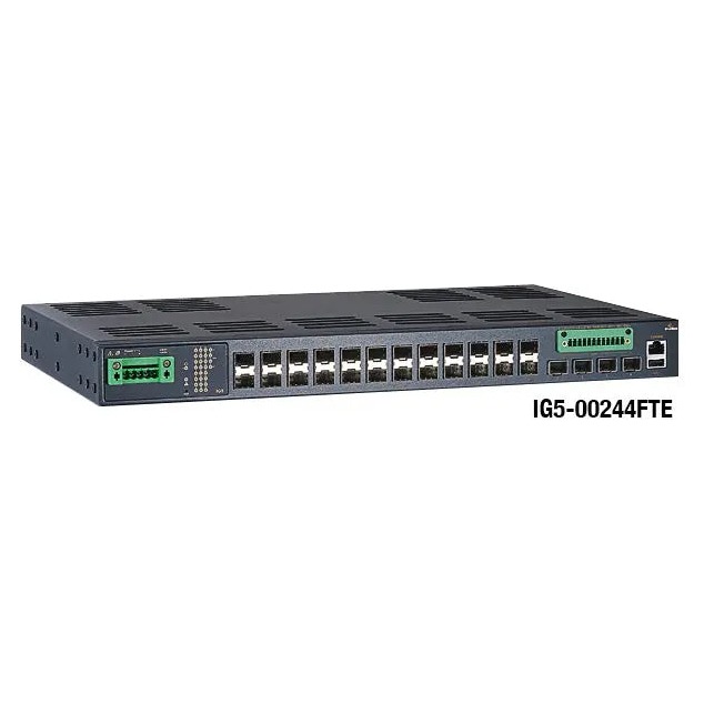 EtherWAN IG5 SV Series IEC 61850-3/IEEE 1613 Hardened Managed 24-port Gigabit (Optional 8 x PoE)