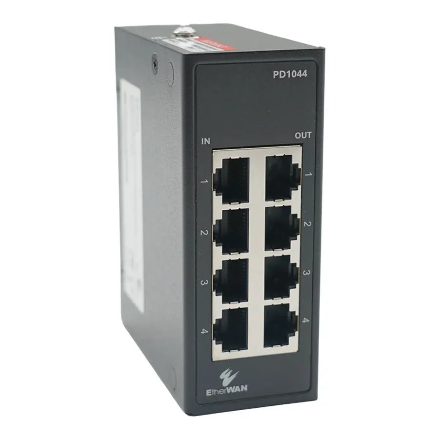 EtherWAN PD1044 4-Port Hardened RJ45 Surge Protector