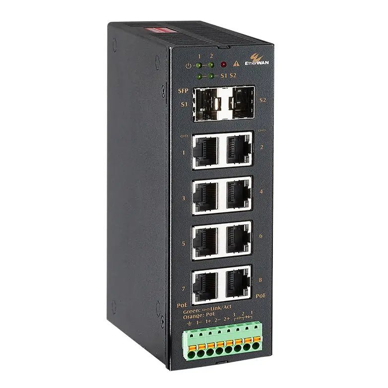 EtherWAN TG103H Series - 8-port Unmanaged PoE Gigabit Ethernet Switch