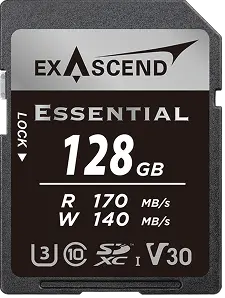 Exascend Essential SDXC UHS-I V30 Memory Card