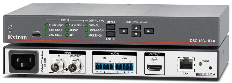 Extron DSC 12G-HD A 12G-SDI to HDMI Scaler with Stereo Audio