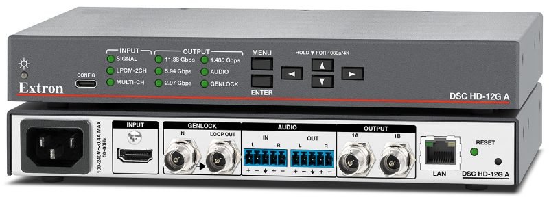 Extron DSC HD-12G A HDMI to 12G-SDI Scaler with Stereo Audio