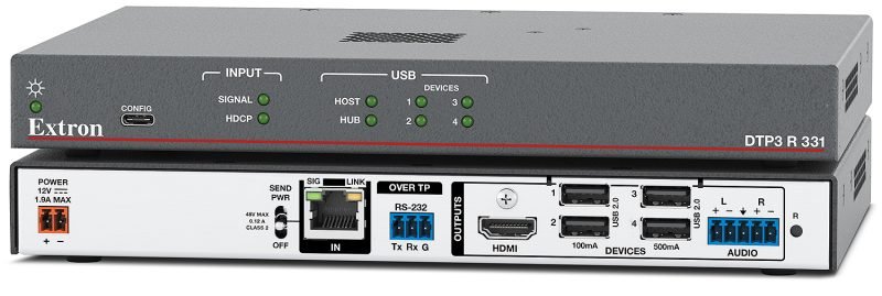 Extron DTP3 R 331 DTP3 Receiver for 4K/60 HDMI and USB Data