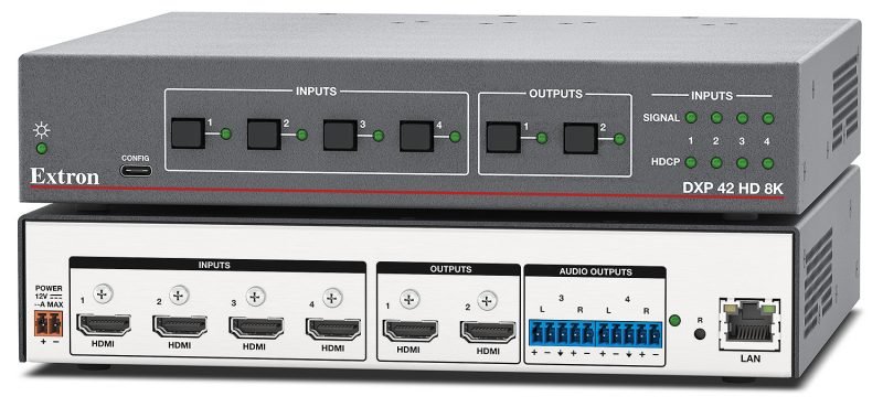 Extron DXP 42 HD 8K 8K HDMI Matrix Switcher with Audio De-Embedding
