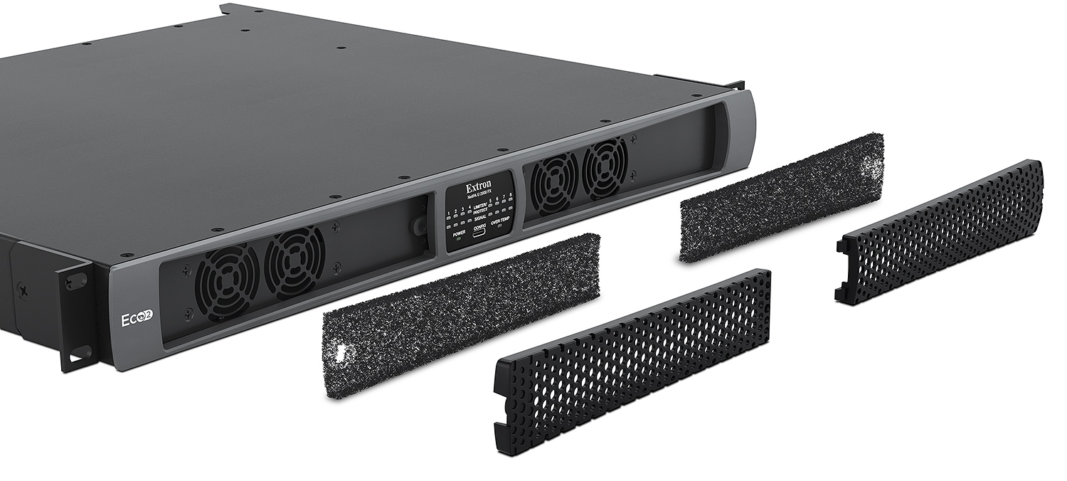 Extron NetPA U 2008 FX Eight Channel Configurable Output Amplifier with Dante and DSP<br>200 Watts Per Channel - view 4