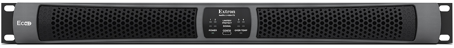Extron NetPA U 4004 FX Four Channel Configurable Output Amplifier with Dante and DSP<br>400 Watts Per Channel - view 2